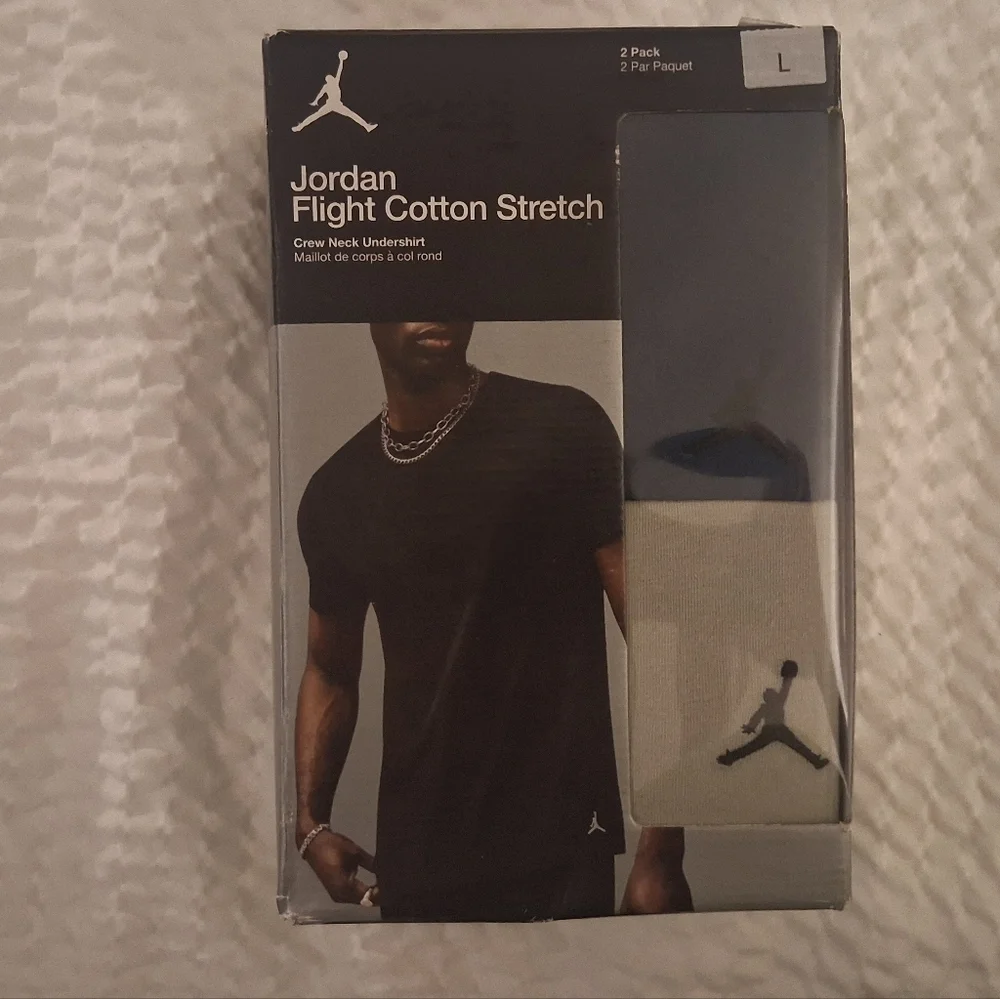 Jordan Black Crew Neck Undershirt 2-Pack
